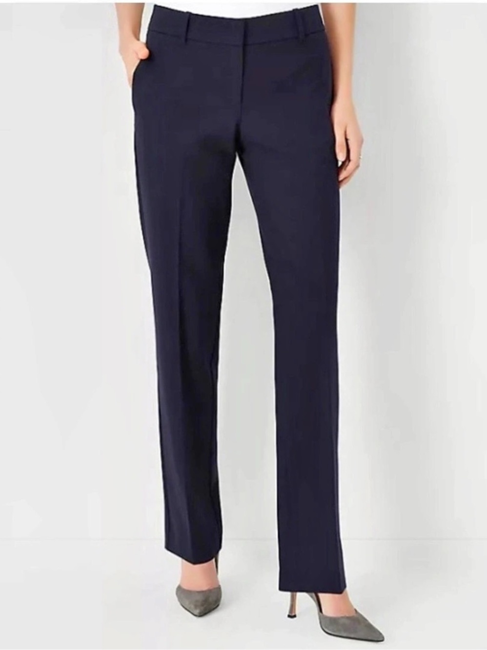 Ann Taylor Straight Leg Deep Navy Suit Trousers